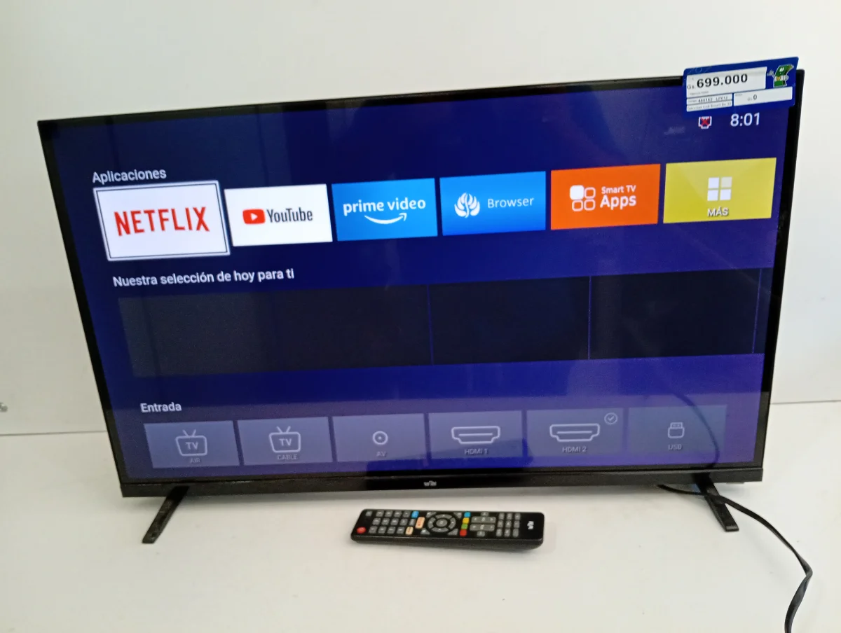 Foto 3 de Televisor Led Smart De 32 '' Marca Win Modelo 32fs Con Control Usado En Buen Estado Acc Con Control