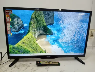 Televisor Led Convencional De 32 '' Marca Tokyo Modelo Tvtok32ledz16c-N Usado En Buen Estado Con Control Sin Caja Acc 2 Patitas