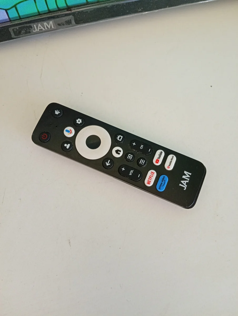 Foto 2 de Televisor Led Smart De 43 '' Marca Jam Modelo Gtm5ultra43gfsa Sin Control Usado-En-Buen-Estado Acc PatitasSoporte De Pared
