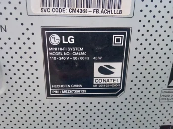 Foto 3 de Equipo De Sonido Marca Jg Con Control Modelo Cm430 Usado En Buen Estado Acc Dos Parlantes UsbDisco FmAmBt