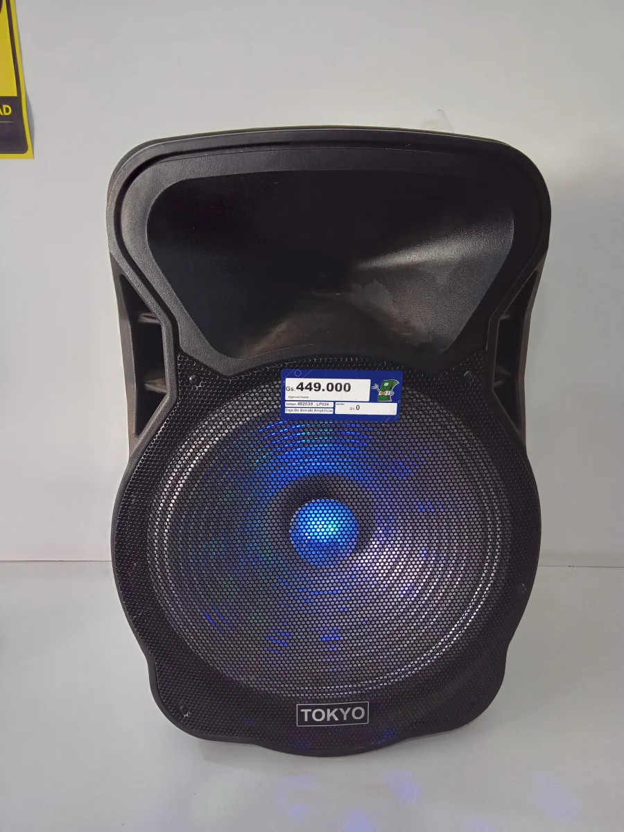 Caja De Sonido Amplificada Marca Tokyo Modelo Party15 Sin Control Usado En Buen Estado Acc Rueditas