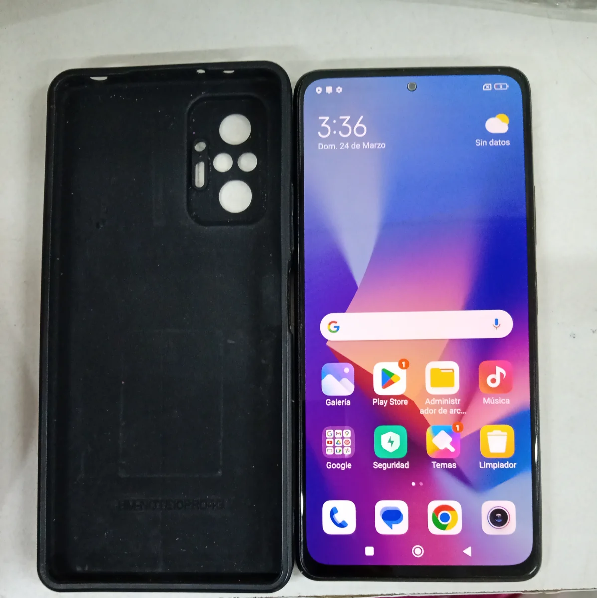 Celular Marca Xiaomi Redmi Note 10 Modelo M2101k6g Memoria Ram 6 Gb Almacenamiento Interno 128 Gb Acc Funda Negro