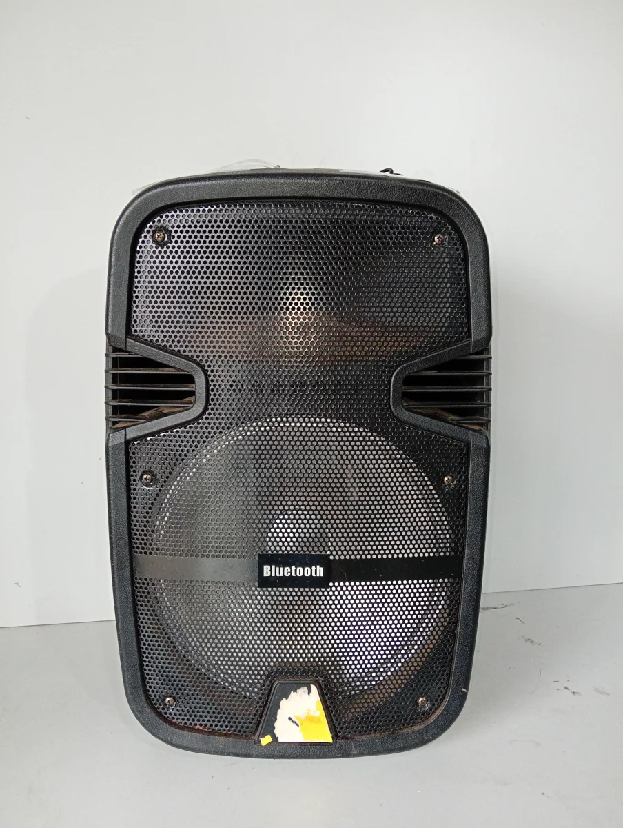 Caja De Sonido Amplificada Marca Mega Star Modelo No Tiene Sin Control Usado En Buen Estado Acc Cargador Manija Rueditas