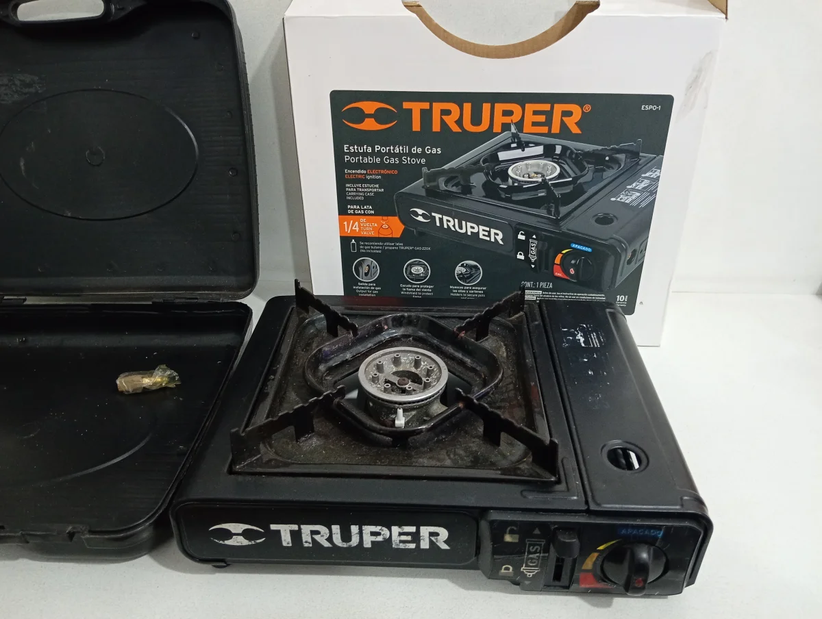 Cocina A Gas Marca Truper Modelo Sin Usado En Buen Estado Acc CajaEstuche1 Hornalla