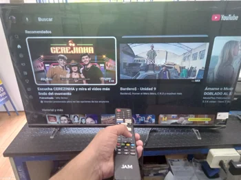 Televisor Led Smart De 43 '' Marca Jam Modelo Ultrasgtm-43gfs Con Control Usado En Buen Estado Acc 2 Patitas