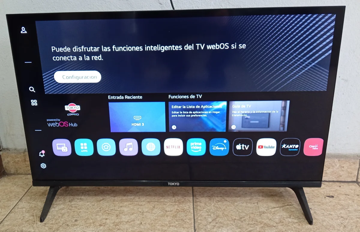 Televisor Led Smart De 32 '' Marca Tokyo Modelo Tvtokhf32wb Con Control Usado En Buen Estado Acc Con Patitas