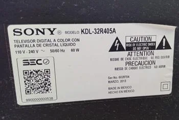 Foto 3 de Televisor Led Convencional De 32 '' Marca Sony Modelo Kdl-32r405a Usado En Buen Estado Con Control Sin Caja Acc No Tiene