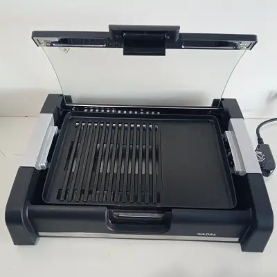 Grill Electrico Marca Nadal Modelo Pen1650w Nuevo Sin Uso Acc: Con Bandeja AntigoteoTapa De VidrioPerilla Para Regular Temperatura Con Cable Power Comentario: En Caja