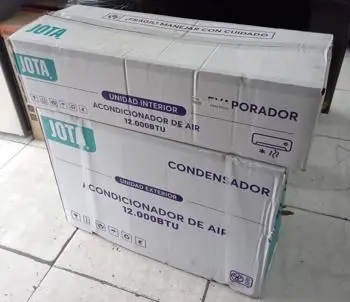 Aire Acondicionado Tipo Split Marca Jota Potencia Btu : 12 Con Kit Instalacion Con Control Modelo Aajx12 Nuevo Sin Uso Con Caja Acc: En Caja