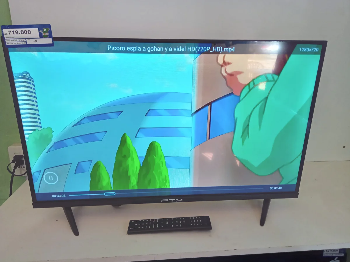 Televisor Led Smart De 32 '' Marca Ftx Modelo Ftx32 Con Control Usado En Buen Estado Acc Patitas