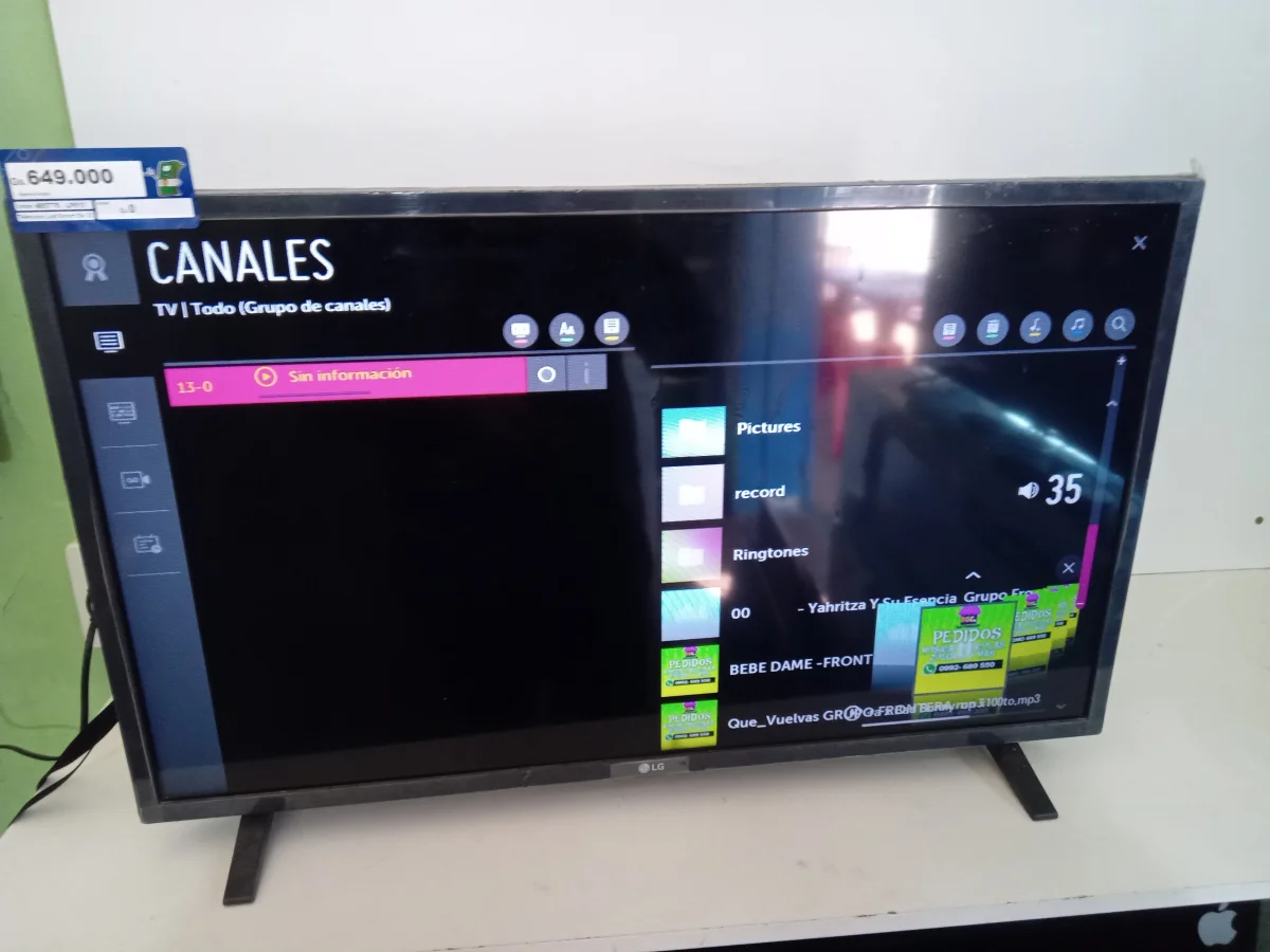 Foto 3 de Televisor Led Smart De 32 '' Marca Lg Modelo 32lm637bpsb Con Control Usado En Buen Estado Acc Patitas