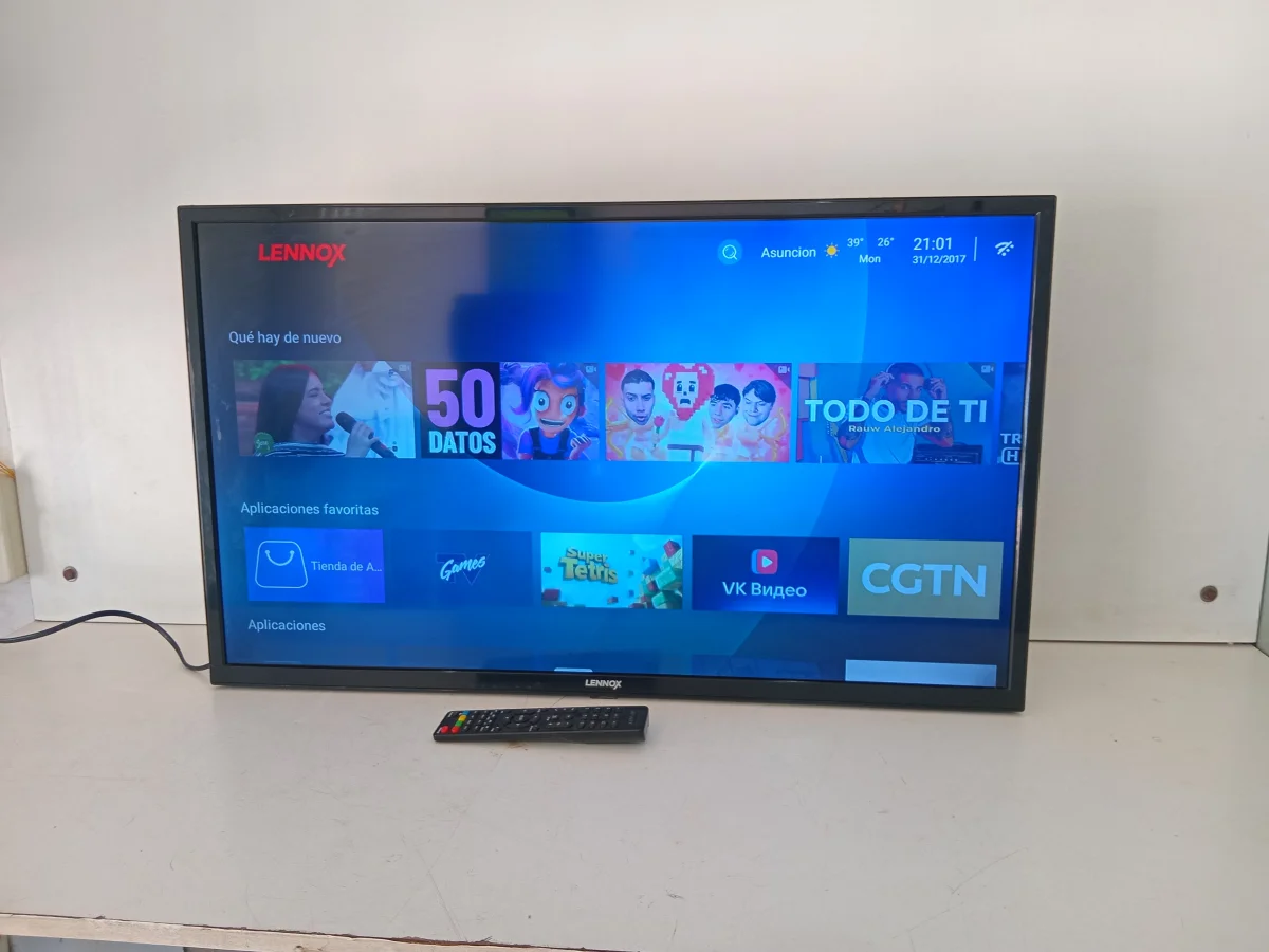 Televisor Led Smart De 32 '' Marca Lennox Modelo Lnx32s Con Control Usado En Buen Estado Acc Control