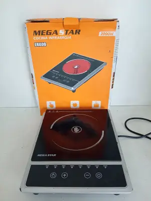 Cocina Electrica Tipo Inducción Marca Mega Star Modelo Er60b Usado En Buen Estado Acc No Tiene