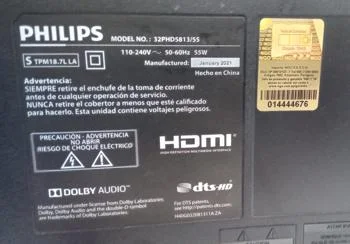 Foto 3 de Televisor Led Smart De 32 '' Marca Philips Modelo 32phd5813/55 Con Control Usado En Buen Estado Acc No Tiene