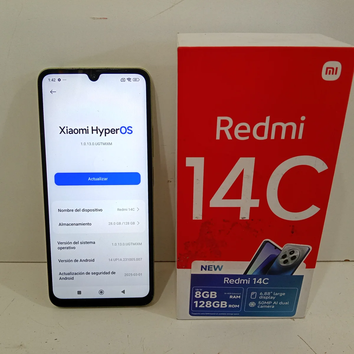 Foto 2 de Celular Marca Xiaomi Modelo Redmi 14c Memoria Ram 8 Gb Almacenamiento Interno 128 Gb Acc CargadorProtector De PantallaProtector Trasero