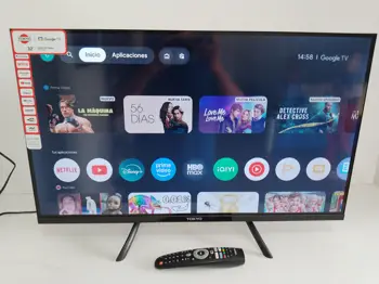 Televisor Led Smart De 32 '' Marca Tokyo Modelo Tvtokhf32gtv Con Control Usado En Buen Estado Acc: Par De Patitas Comentario: Esta Semi Nuevo Con Google Tv