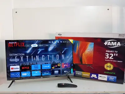 Televisor Led Smart De 32 '' Marca Fama Modelo Tvf32el1 Con Control Usado En Buen Estado Acc: : ControlUsbHdmiPatitas Comentario: Semi Nuevo En Caja