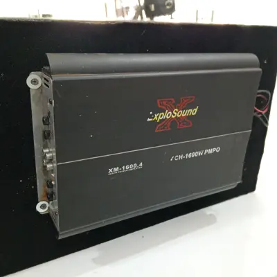 Amplificador De Sonido P/ Automovil Marca Explosound Modelo Xm-1600-4 Usado En Buen Estado Acc No Tiene