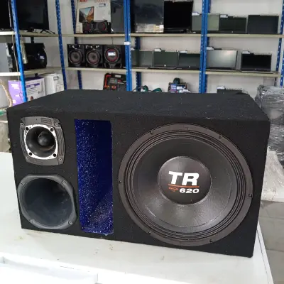 Caja C/ Parlantes Para Auto Usado En Buen Estado Acc Corneta Tuister Boffer Tr 620