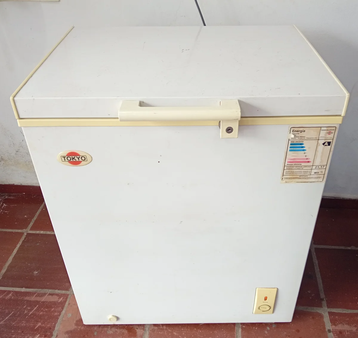 Foto 2 de Congeladora / Frezzer Marca Tokyo Litros 160 Modelo Tcon160cv Usado Con Desgaste Acc 2vidrios Corredizos