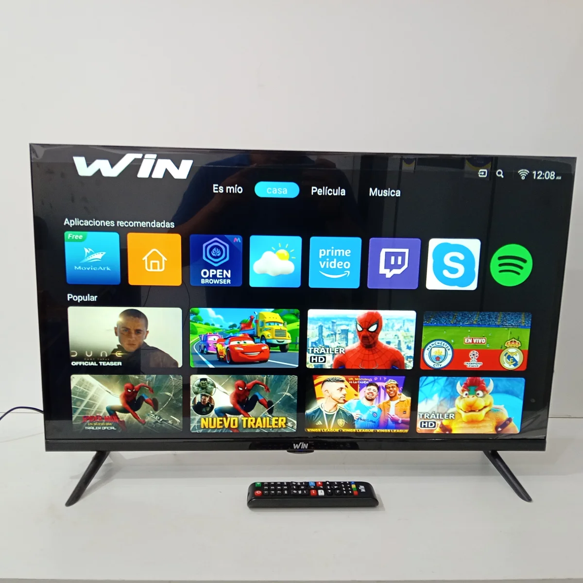 Televisor Led Smart De 32 '' Marca Win Modelo Win 32fs Con Control Usado En Buen Estado Acc Patitas