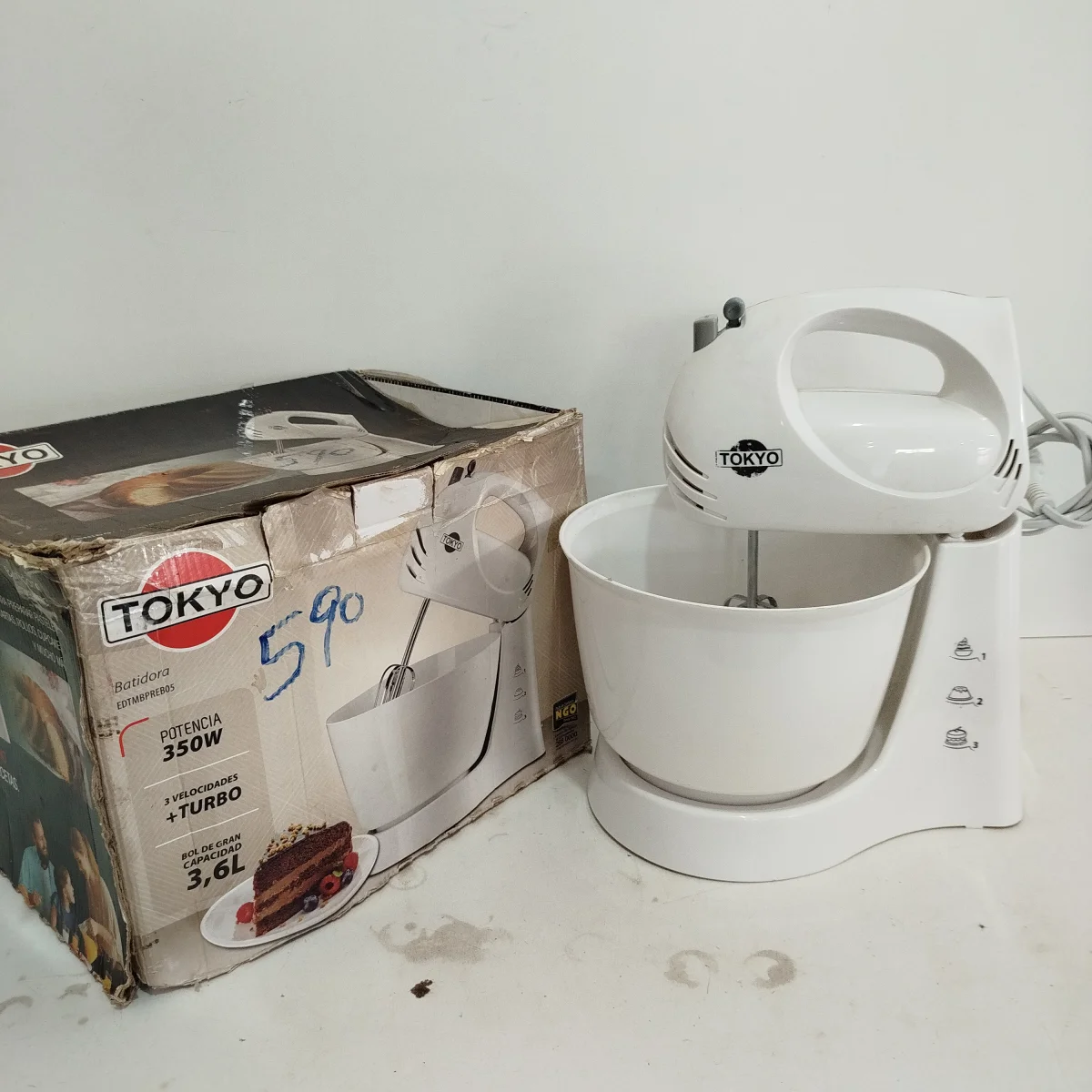 Batidora Marca Tokyo Modelo Edtmbpreb05 Usado En Buen Estado Acc 1 Par De BastidoresBolt De PlasticoEn Caja