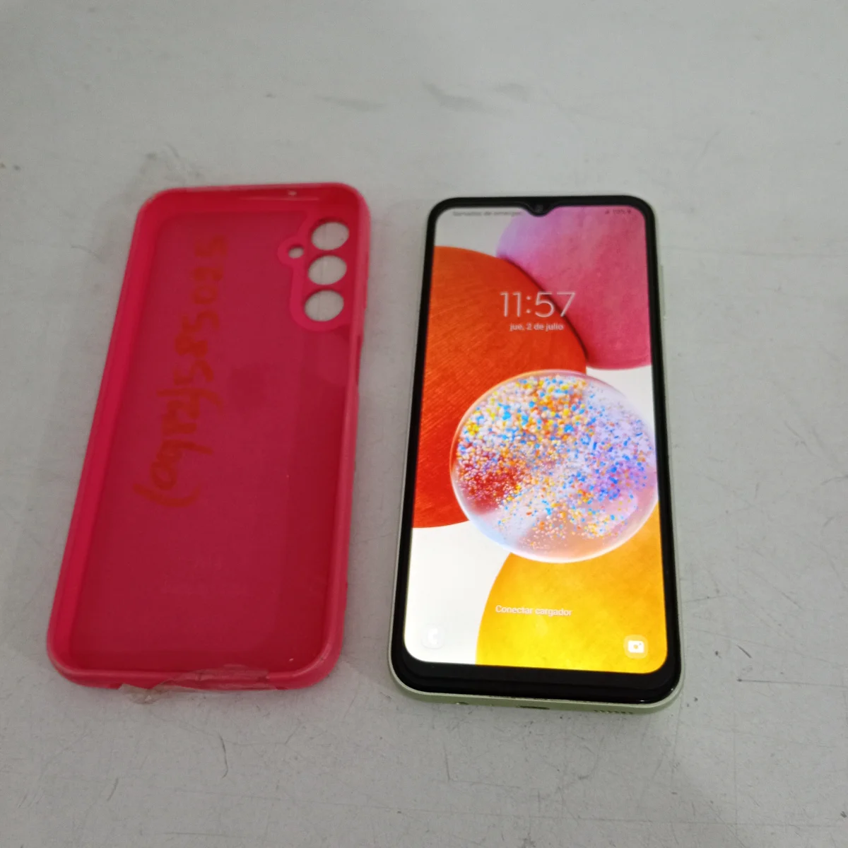 Foto 2 de Celular Marca Sansung Modelo A14 Memoria Ram 4 Gb Almacenamiento Interno 128 Gb Acc Funda De Goma