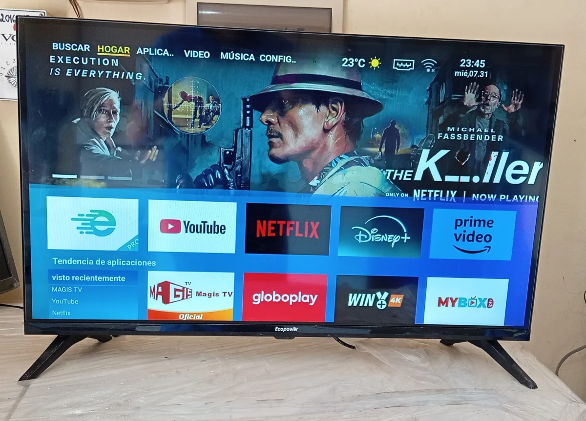 Televisor Led Smart De 32 '' Marca Ecopower Modelo Ep-Tv032 New Con Control Usado En Buen Estado Acc Patitas