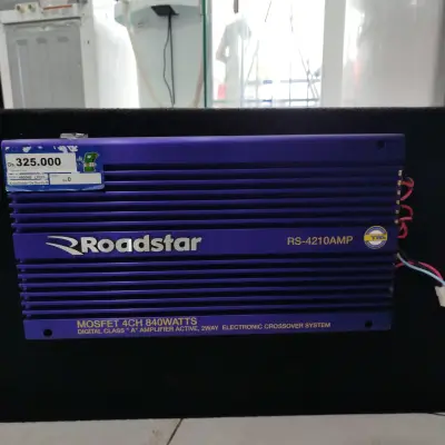 Amplificador De Sonido P/ Automovil Marca Roadstar Modelo Rs-4210amp Usado En Buen Estado Acc 4 Canales De 840 Watts
