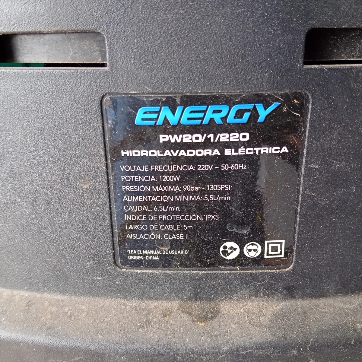 Foto 3 de Hidro Lavadora Marca Energy Modelo Pw20/1/220 Usado En Buen Estado Acc PistolaMaguera De Presion