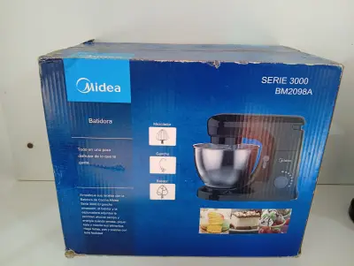 Batidora Marca Midea Planetaria Modelo Bm2098a Usado En Buen Estado Acc 2 Batidores 1 Bol De Aluminio