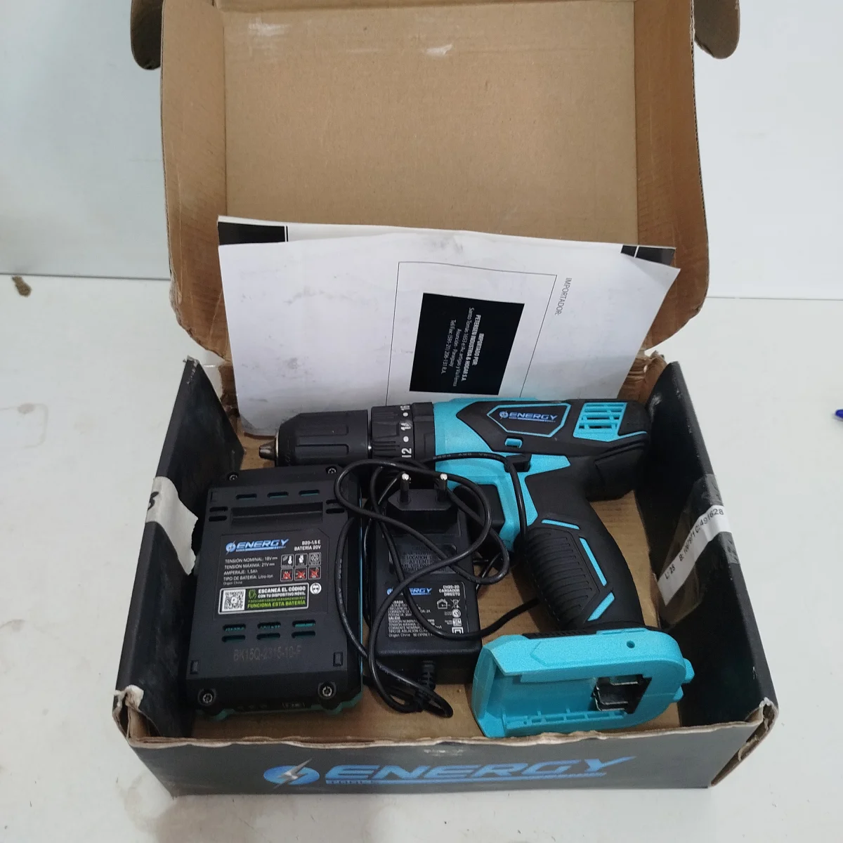 Taladro Marca Energy Modelo 920 Acc CargadorBateriaEn Caja