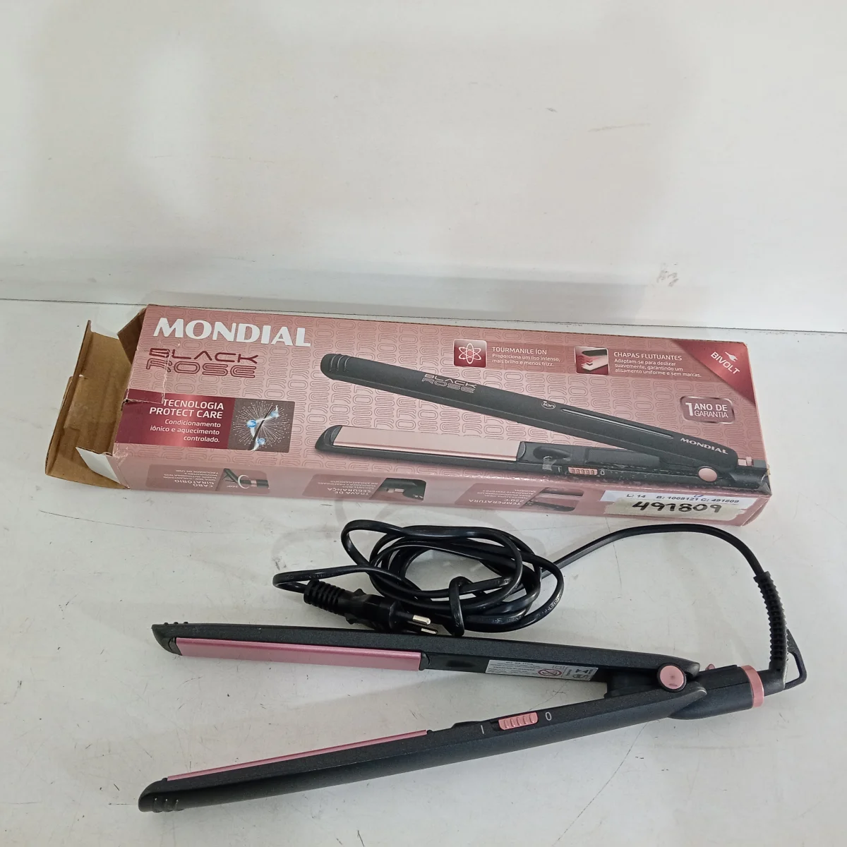 Planchita Para Cabello Marca Mondial Modelo P-27 Usado En Buen Estado Acc Con Manual