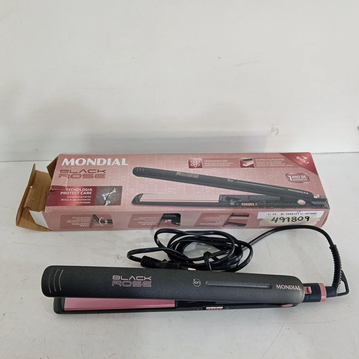 Foto 2 de Planchita Para Cabello Marca Mondial Modelo P-27 Usado En Buen Estado Acc Con Manual