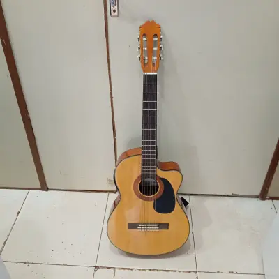 Guitarra Marca Aranjuez Modelo Lc-28ceq Usado En Buen Estado Acc ColganteFunda