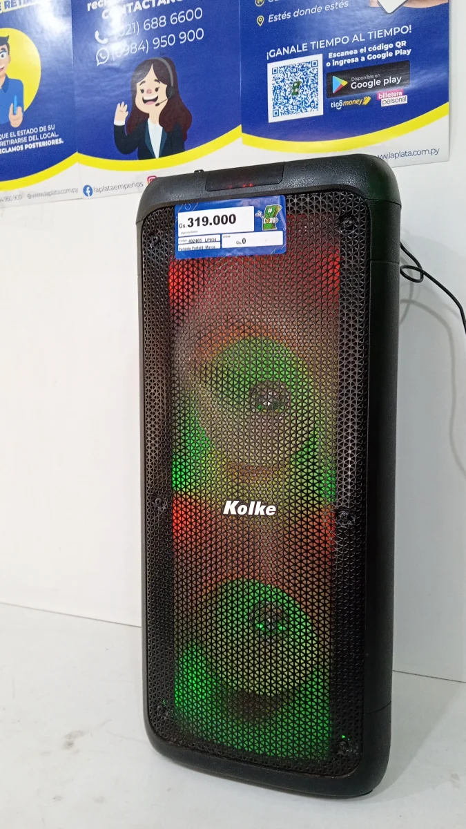 Parlante Portatil Marca Kolke. Modelo Kpb-495 Usado En Buen Estado Con No Tiene Acc No Tiene