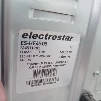 Foto 3 de Horno Marca Electrostar Litros 45 Modelo Es-He4503 Usado Con Desgaste Acc Bandeja Y Parrilla