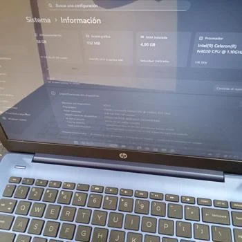 Foto 2 de Notebook Marca Hp Modelo 14-Cb171wm Procesador Celeron N420 Memoria Ram 4 Gb Disco Duro 58 Gb Generacion 4.020 Acc Cargador