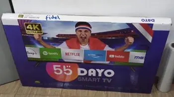 Televisor Led Smart De 55 '' Marca Dayo Modelo Dayo05908 Con Control Nuevo Sin Uso Acc Par De Patitas Con TornillosCable PowerManualesEn Caja