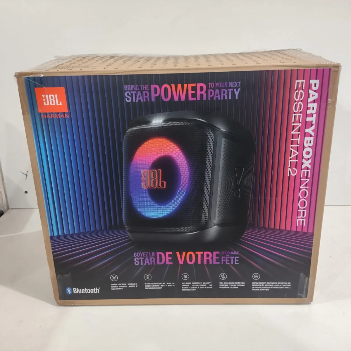 Foto 3 de Parlante Portatil Marca Jbl Modelo Party Boxencore Essential 2 Usado En Buen Estado Con Caja Semi Nuevo Acc Cab. Power