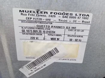 Foto 3 de Horno Marca Mueller Litros 45 Modelo Questo G3 Usado En Buen Estado Acc Parrilla