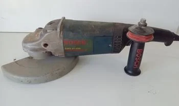 Pulidora Marca Bosch Modelo Gws 21-230 Tamaño Grande Usado En Buen Estado Acc C/ ManijaProtectorS/ Disco De Corte
