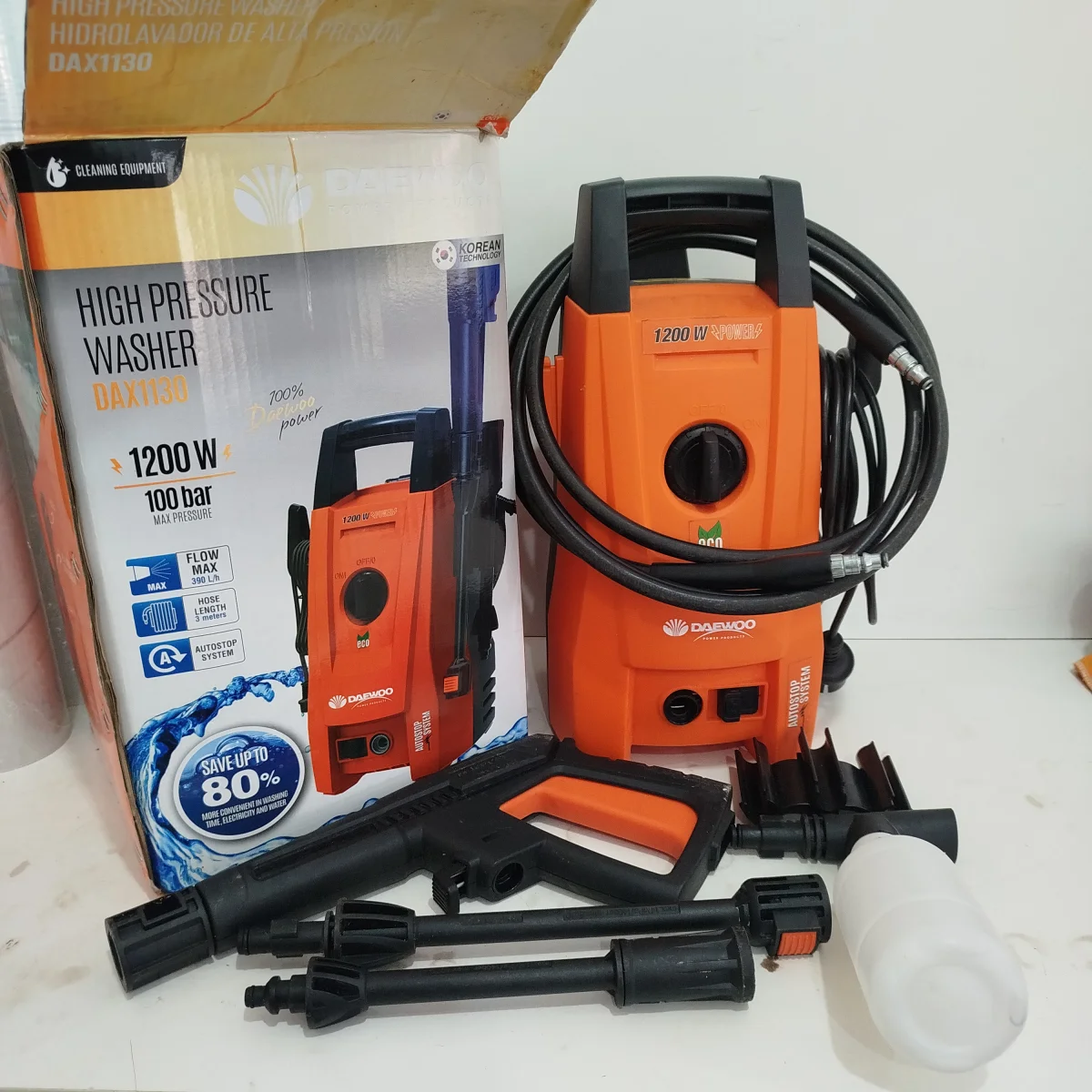 Hidro Lavadora Marca Daewoo Modelo Dax1130 Usado En Buen Estado Acc Con Pistola Y MangueraPico Con RegulaadorJabonera