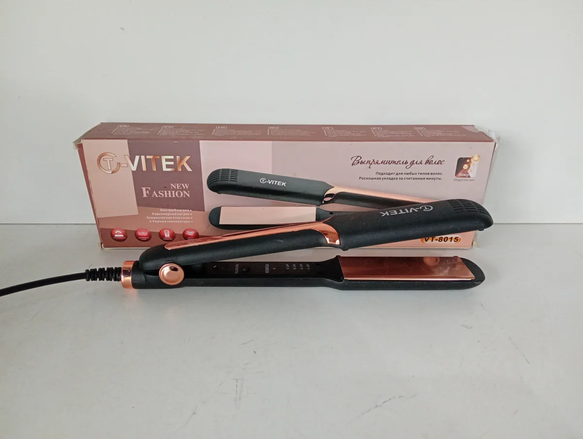 Planchita Para Cabello Marca Cvitek Modelo Vt-8015 Usado En Buen Estado Acc No Tiene