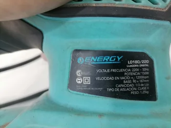 Foto 3 de Lijadora Marca Energy Modelo L00180/220 Nro Usado Con Desgaste Acc 1protector