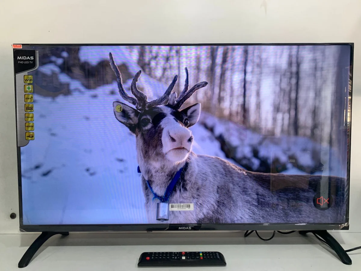Televisor Led Smart De 42 '' Marca Midas Modelo Md-Smtv42a Con Control Usado En Buen Estado Acc C/2 Patitas De Pedestal