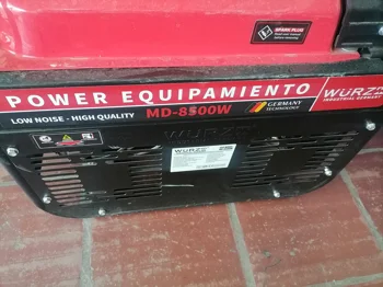 Foto 2 de Generador Electrico Marca Wurtfurt Modelo Md-8500w Nro Usado En Buen Estado Potencia En Kva 8.5 Acc 1cuerda De Arranque
