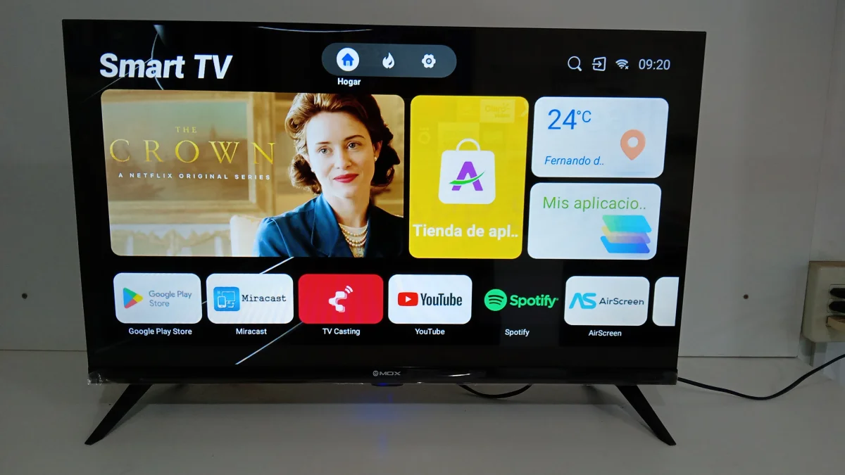 Televisor Led Smart De 32 '' Marca Mox Modelo Mo-T32plus Con Control Usado En Buen Estado Acc Trae Su Caja