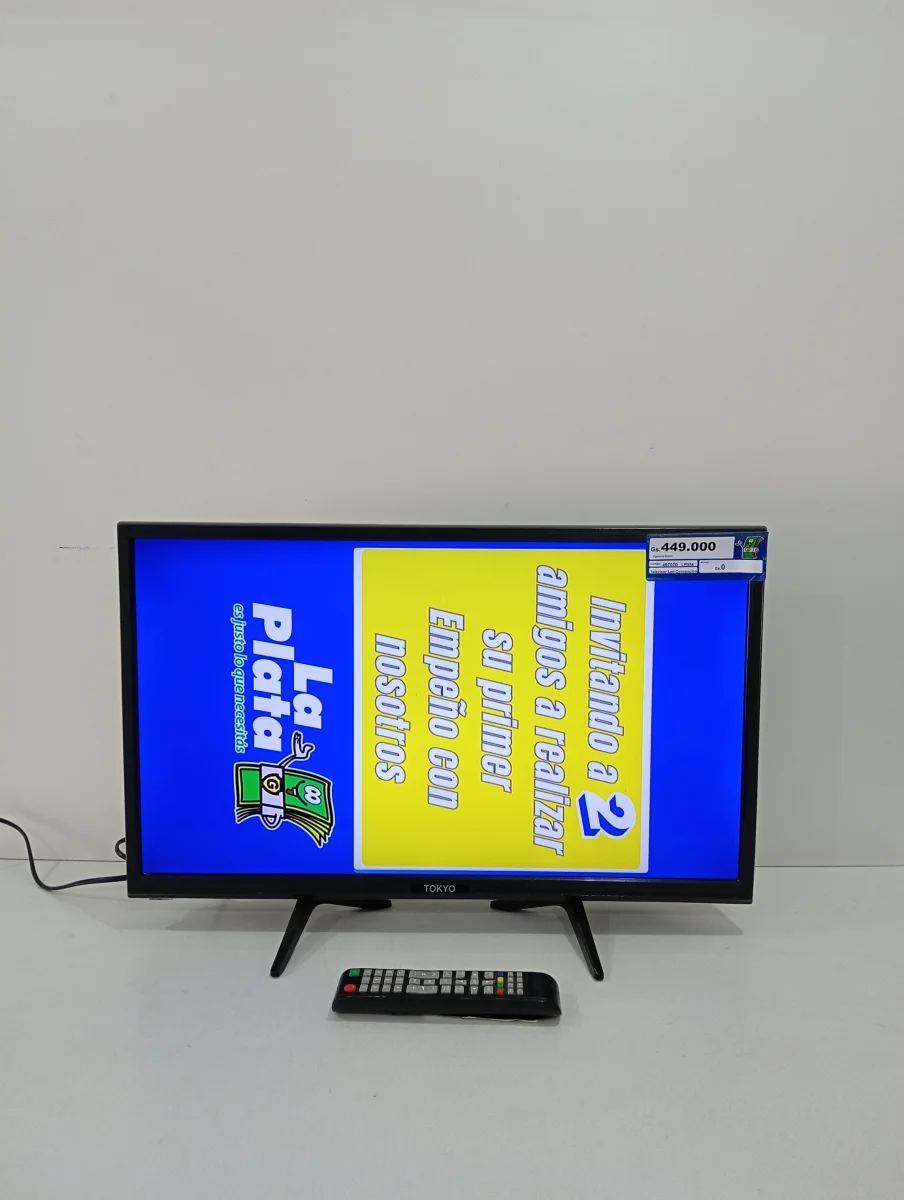 Televisor Led Convencional De 24 '' Marca Tokyo Modelo Tvtoksf24 Usado En Buen Estado Con Control Sin Caja Acc Con Patita Y Control