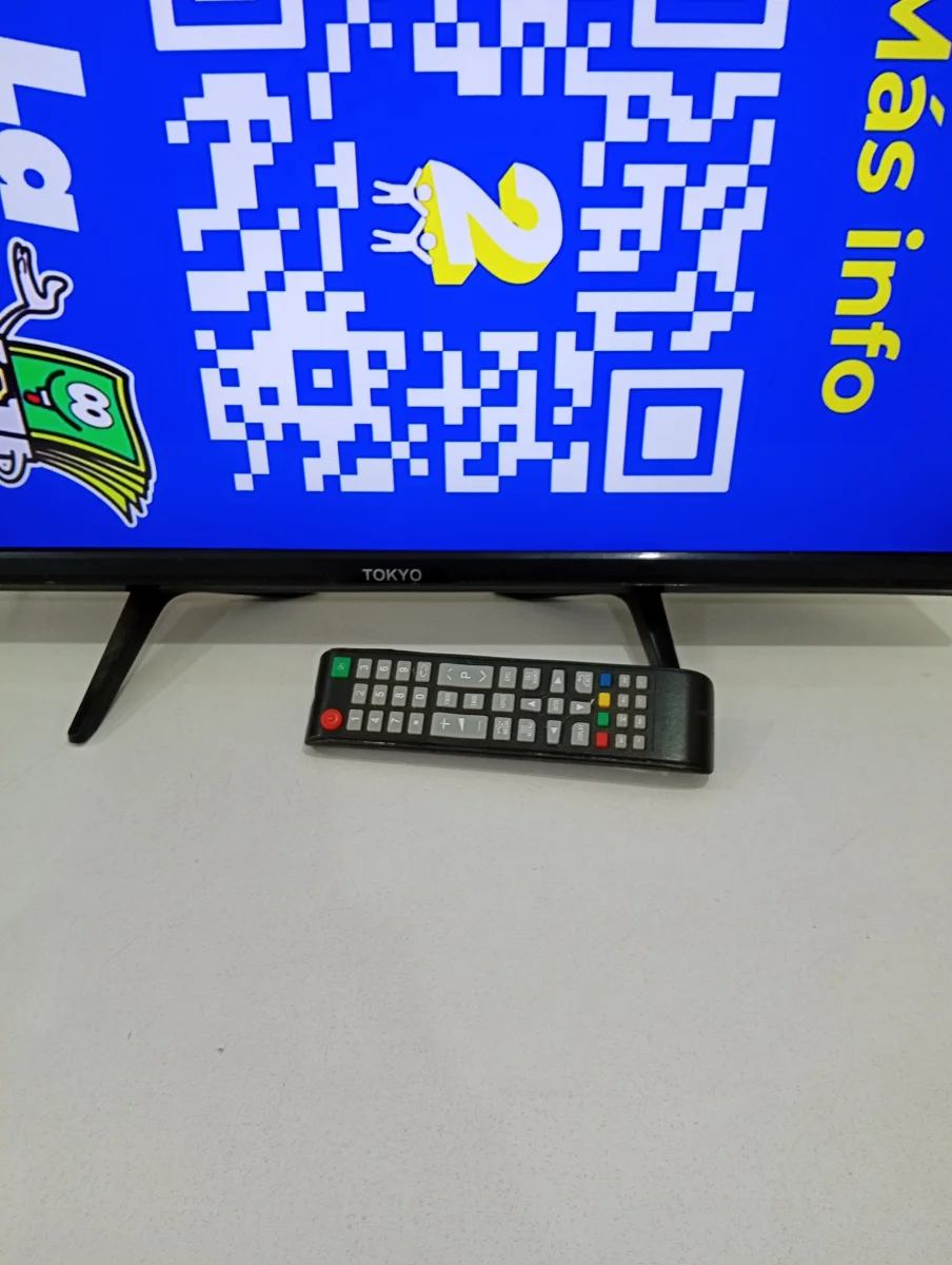 Foto 2 de Televisor Led Convencional De 24 '' Marca Tokyo Modelo Tvtoksf24 Usado En Buen Estado Con Control Sin Caja Acc Con Patita Y Control